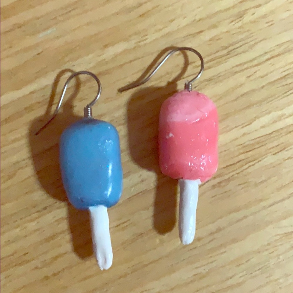 Homemade ice cream pair earrings!